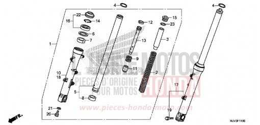 FRONT FORK CBR500RAF de 2015